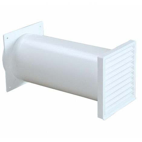 Mauerkasten Edelstahl 150 Mm Für Dunstabzug – Mit Blower Door Zertifikat, Teleskopierbar, Inkl. Dichtband – Für Passivhaus & Lüftung