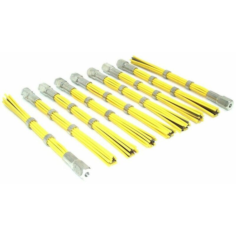 Produktbild von Kratzbürsten-Set 3-teilig – Messing, Stahl & Glasfaser, Für Rost, Reinigung & Modellbau