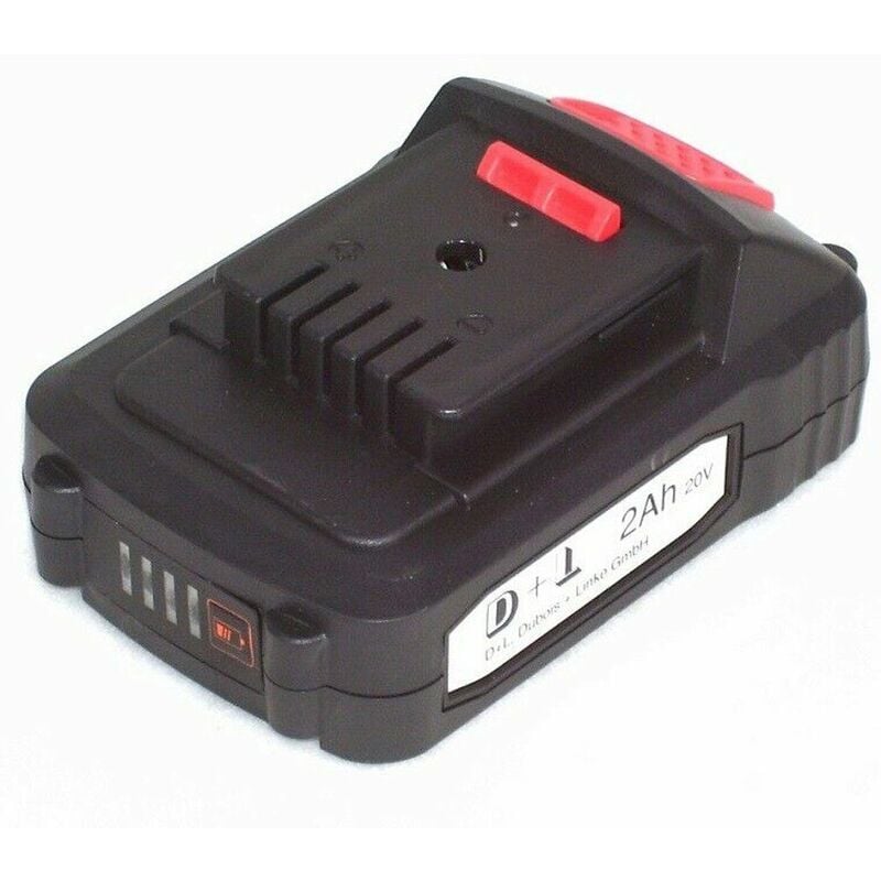 Ersatzakku 20V 2,0Ah Batterie li-ion System Akku Heckenschere Astsäge Rasenmäher 56771