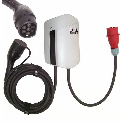 Wallbox 11kW Ladekabel 7m Typ 2 mobile Ladestation Elektrofahrzeuge Gerät 55862