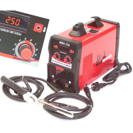Inverter E-Hand Schweißgerät MMA 250A Elektrodengerät 13962 Elektrodeninverter