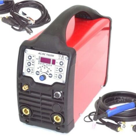 WIG SCHWEIßGERÄT AC/DC 200 INVERTER 13740 ALU DIGITAL Schweissinverter