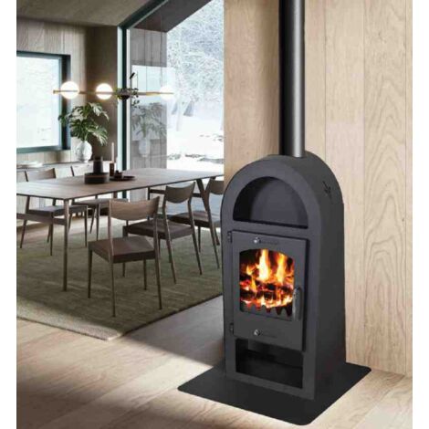 Kaminofen 9kW Holzofen Kachelofen Heizofen Holzfach Ofen Kamin A+ 56311