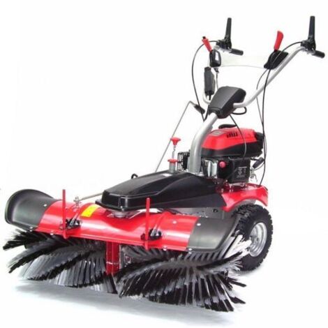 Kombi Benzin Kehrmaschine 55743 Motorbesen 1000mm E-Start Kehrbesen Schneefräse