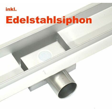 BERNSTEIN Duschrinne FlexM03 – Edelstahl-Wandablauf, 80 Cm | Mit Geruchsstopp & Haarsieb, Barrierefrei & Höhenverstellbar