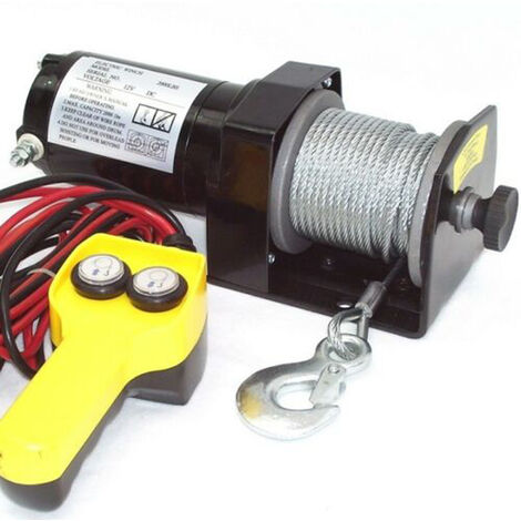 Elektrische Seilwinde 12V - 900kg Zugkraft Mit Fernbedienung Für Geländewagen & Boote