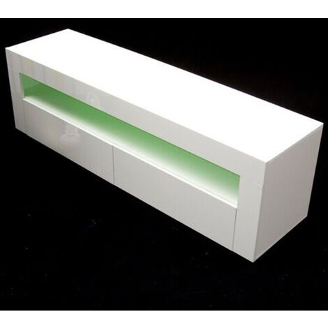 Sideboard Wohnzimmer SUNXURY TV-Schrank Mit LED-Beleuchtung - Weiß