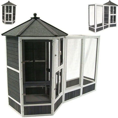 Vogelvoliere XXL Vogelkäfig Vogelhaus Vogel Käfig Tierkäfig 56612