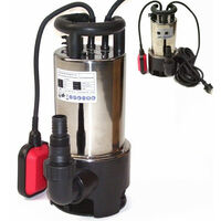 Edelstahl Schmutzwasser Tauchpumpe 44329 Gartenpumpe 1100W Schmutzwasserpumpe