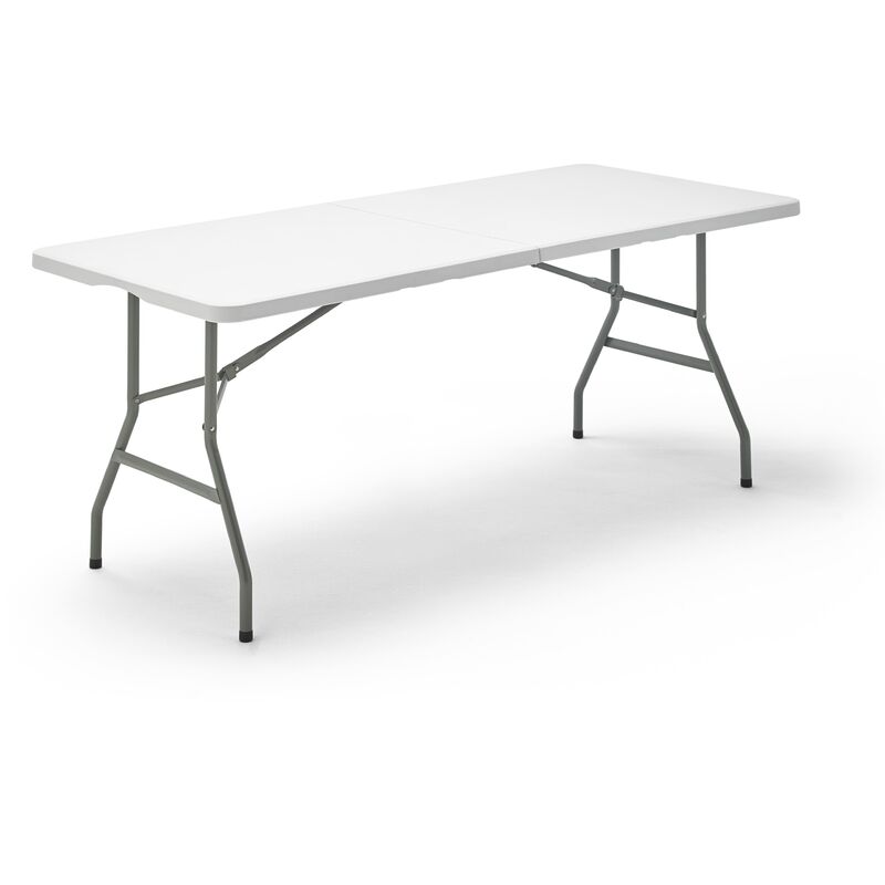 Mesa Plegable Multifuncional, 180x74x74 cm, Blanco