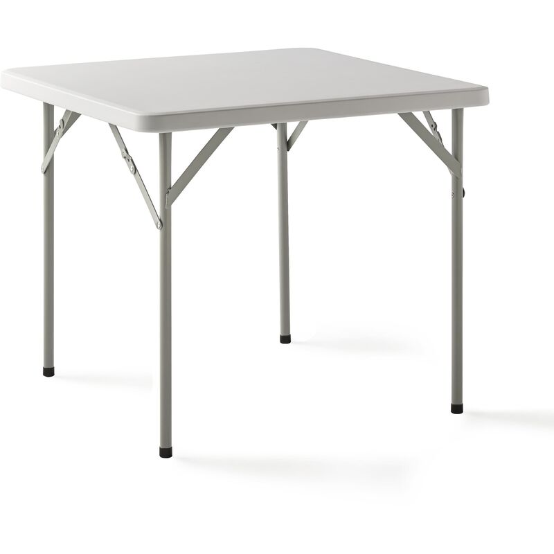 Mesa Plegable Multifuncional, 84x84x74cm, Blanco