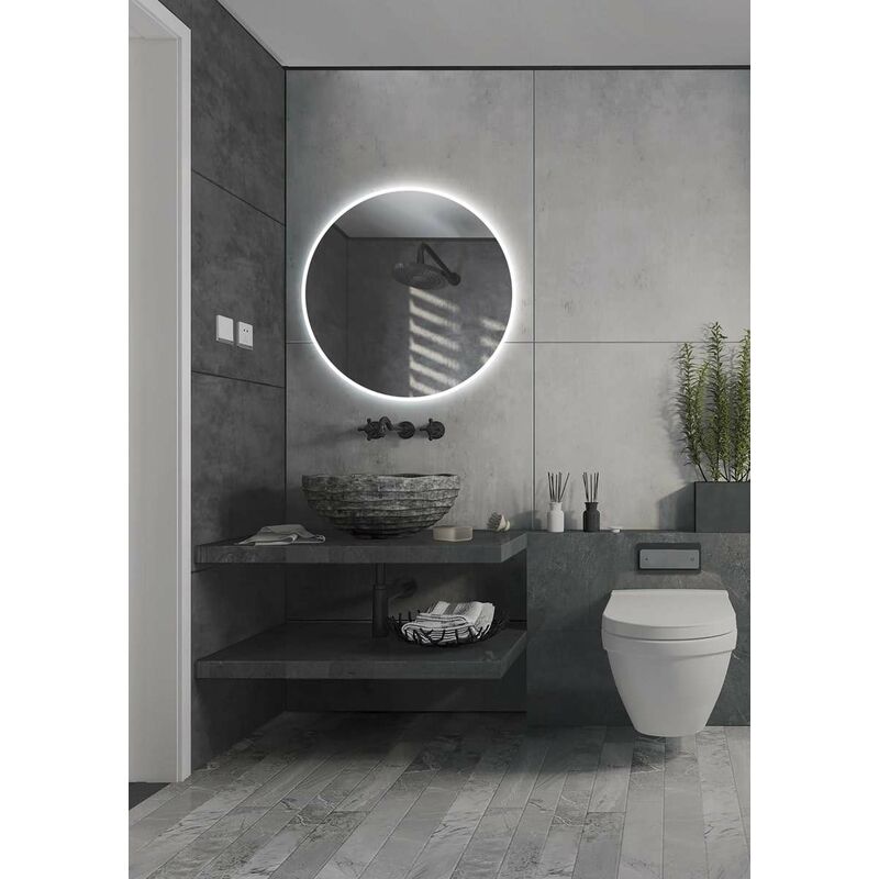 LUVODI Espejo Bano Led Cuadrado: 80x80 Espejos Baño Pared Antivaho  Retroiluminado 80x80cm con Doble Fuente de Luz Led Interruptor Tactil  Inteligente sin Marco para Maquillaje Cuardo de Baño Lavavo : :  Hogar