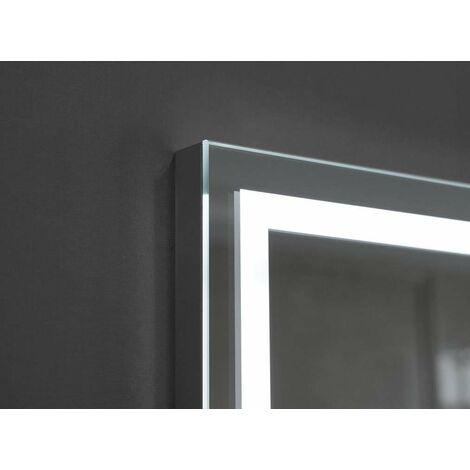 Aquamarin® Espejo de Baño LED - 100x80 cm, CEE A++, Táctil, de Pared, con  Reloj Digital, Altavoz Bluetooth y Espejo con Aumento, 3 en 1 Luz Blanca  Fría/Cálida/Neutra-Espejo con Iluminación, con Luz 