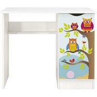 White desk with storage - ROMA - Owls