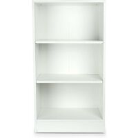 Simple white bookshelf - OSLO - 3 shelves - Jungle Animals