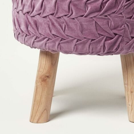 Lilac footstool deals