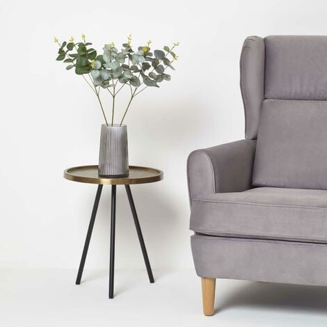 HOMESCAPES Artificial Eucalyptus Single Stem Set of 3, 68cm