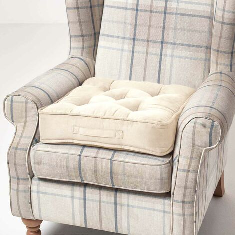 Velour Armchair Booster Cushion