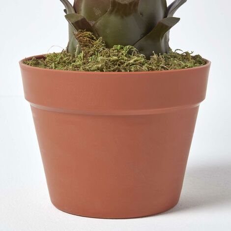 HOMESCAPES Green 'Century Plant' Artificial Agave Americana with Pot, 60 cm