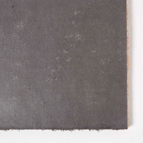 HOMESCAPES Black Stag Silhouette Non-Slip Coir Doormat