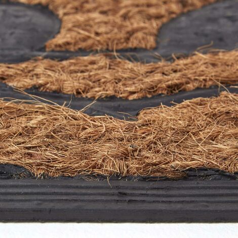 HOMESCAPES Decorative Birds Non Slip Coir Doormat
