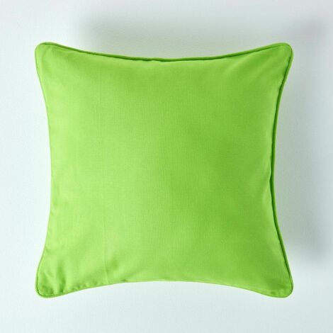 HOMESCAPES Cotton Plain Green Cushion Cover, 30 x 30 cm (1/5)