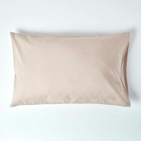 HOMESCAPES Natural Linen Housewife Pillowcase, Standard