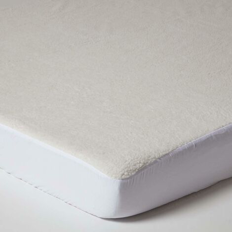HOMESCAPES Cosy Fleece Underblanket, Double