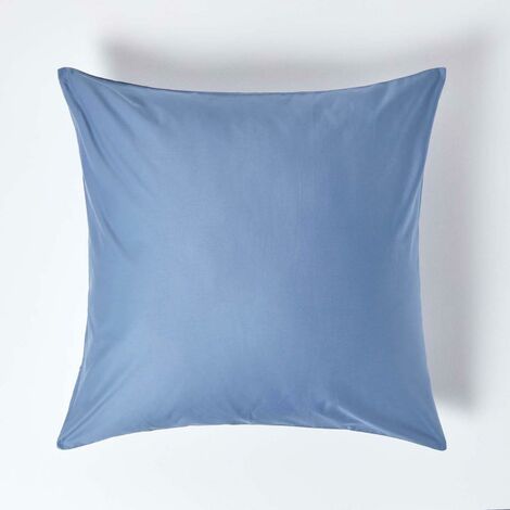 HOMESCAPES Air Force Blue Continental Pillowcase 1000 Thread Count, 80 x 80cm - Air Force Blue
