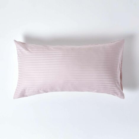 HOMESCAPES Dusky Pink Violet Egyptian Cotton Ultrasoft Housewife Pillowcase 330 Thread Count, KingSize - Dusky Pink Violet