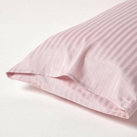HOMESCAPES Dusky Pink Violet Egyptian Cotton Ultrasoft Housewife Pillowcase 330 Thread Count, KingSize - Dusky Pink Violet