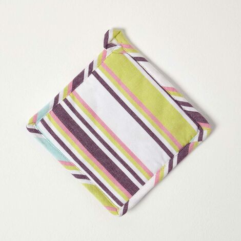 Homescapes Presina In Puro Cotone - Uccelli E Fiori, Rosa E Blu | 20x20 Cm Lavabile - 4