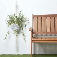 HOMESCAPES Artificial Hanging Basket Spider Plant, 95 cm - Green