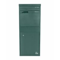SMART PARCEL BOX Extra Large Front & Rear Access Green Parcel Drop Box - Green - Green