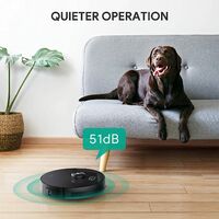 AUKEY Robot Aspirapolvere, Lavapavimenti 2 in 1 con Funzione di Lavaggio,  2600 Pa, Navigazione LiDAR e
