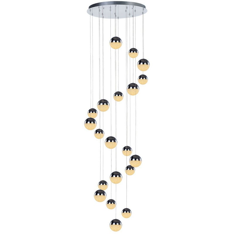 Illuminati Eclipse Suspension 20 LED Suspension LED 4M Chrome Dimmable