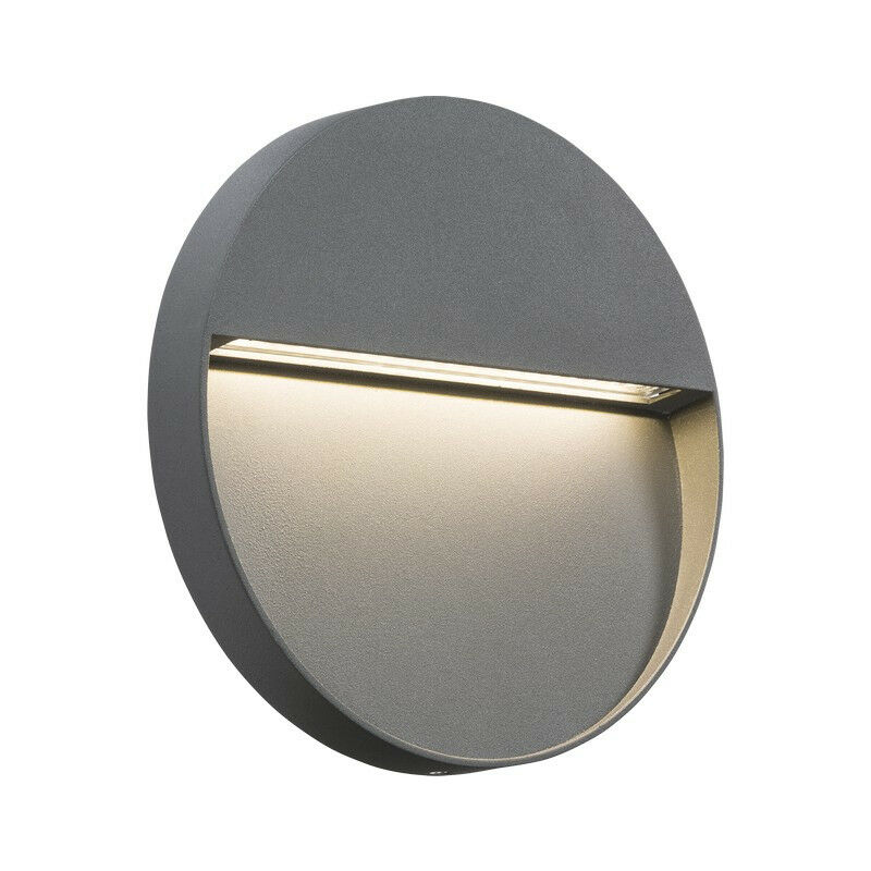 Applique Guide Led Ronde Knightsbridge Gris V Ip W