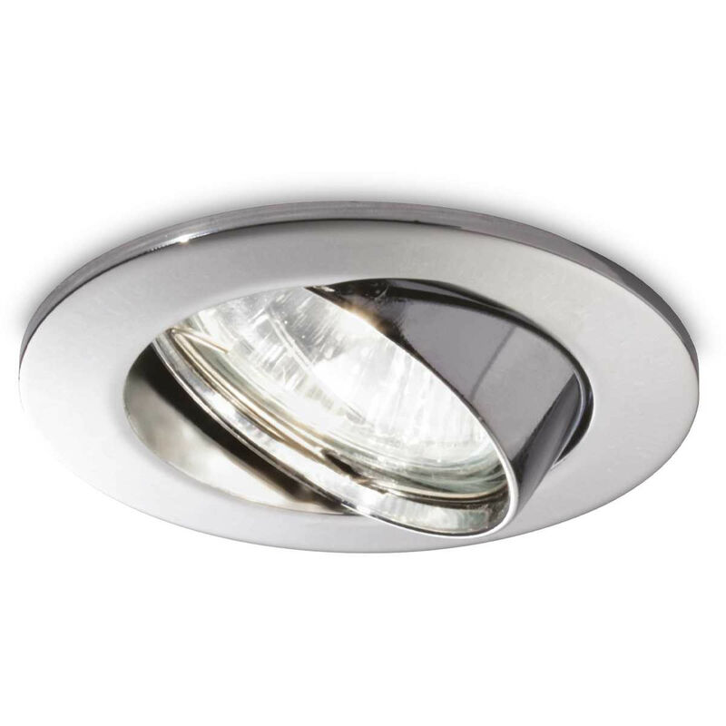Ideal Lux - Projecteur encastré inclinable à 1 lumière (paquet de 3) Chrome, GU10