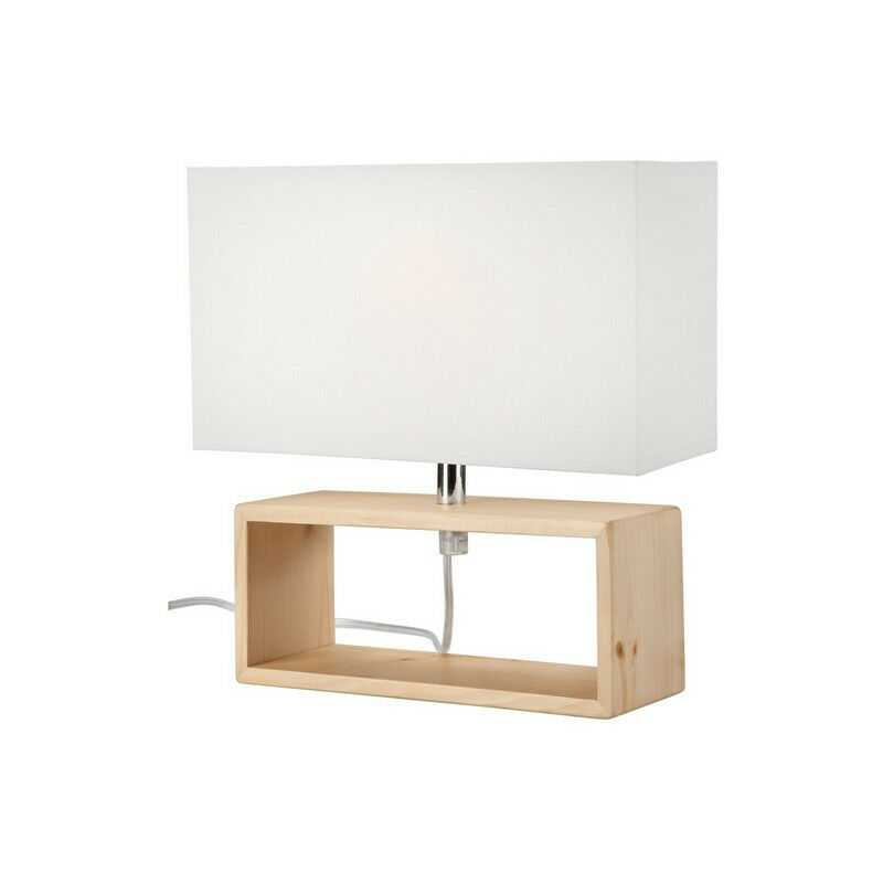 Lamkur Lampe De Table Avec Abat Jour Naturel X E