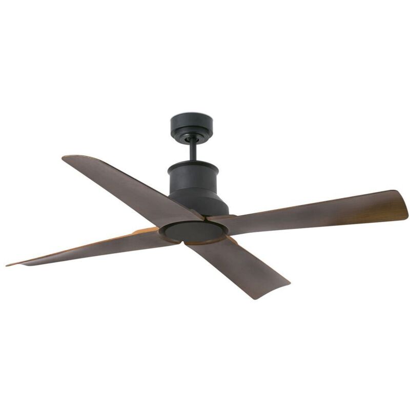 Ventilateur De Plafond Kauai Marron - 6 Vitesses, Moteur DC, Télécommande, Inverseur, Pour Pièces à Partir De 28m²