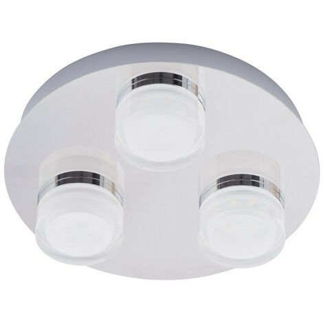 Forum Amalfi Plafonnier LED pour Salle de Bain 4000k Chrome IP44