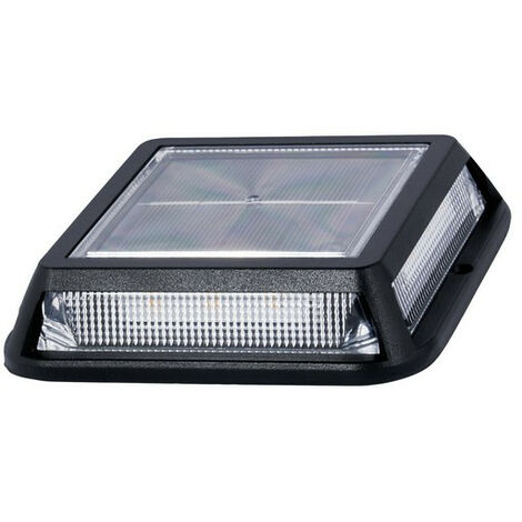 Forum Tanfield Applique Murale Extérieure Encastrée LED Solaire 3000k Noir IP65