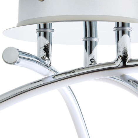 Forum Mandra Plafonnier LED pour Salle de Bain 4000k Chrome IP44