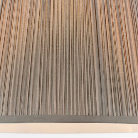 Endon Freya - 1 abat-jour en soie anthracite clair, E27