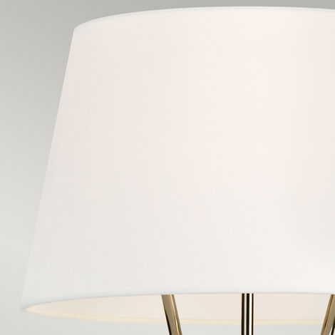 Lampadaire à 1 ampoule Elstead Penny, nickel poli, E27