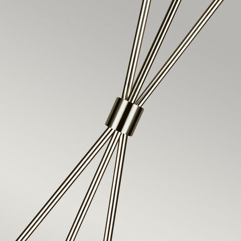 Lampadaire à 1 ampoule Elstead Penny, nickel poli, E27