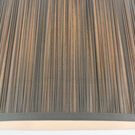 Endon Freya - 1 abat-jour en soie anthracite clair, E27