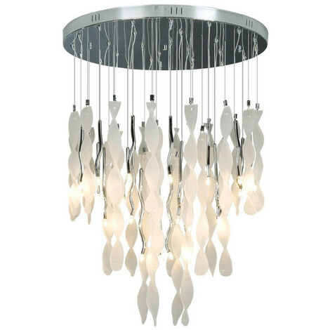 Linea Verdace Papardell Plafonnier Suspendu Cluster Chrome