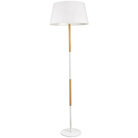 Lampe de chevet LED blanche avec abat-jour rond Kids