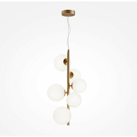 Plafonnier Linéaire Harvey Avec 3 Abat-jour Orientables Noir Et Doré 3xE27